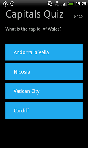 Capital Cities Quiz