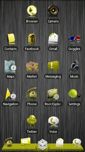 Yellow ADW Theme