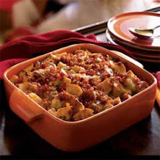 Bacon, Gruyère, and Ham Strata