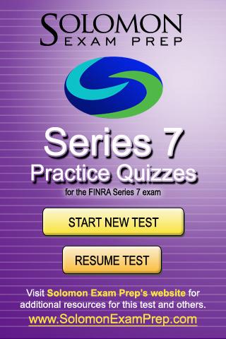 Series 7 - Practice Quizzes
