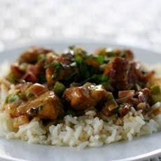 Basil Chicken in Coconut Curry Sauce