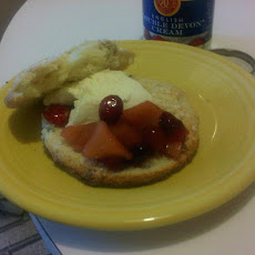 Winter Cranberry Quince Shortcake