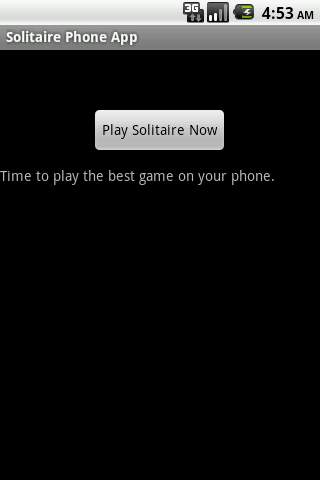 Solitaire Phone App