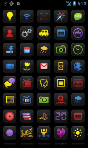 【免費個人化App】My Home theme - Black neon-APP點子