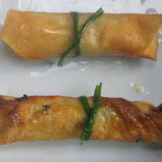 Salmon Maki Spring Rolls with Lemon Soy Wasabi Mayonnaise