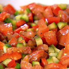 Tomato, Cucumber, and Red Pepper Relish