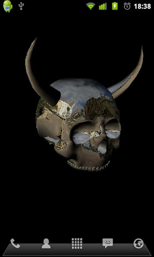 3D Skulls Live Wallpaper