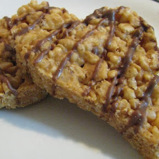 Peanut Butter and Honey Crisp Rice Squares