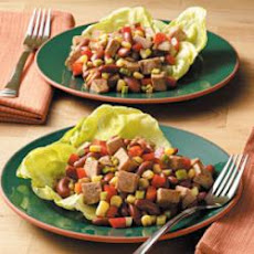 Southwest Pork and Bean Salad