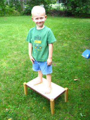 Birch & Walnut printer table