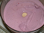 Raw blueberry-banana soft serve/smoothie