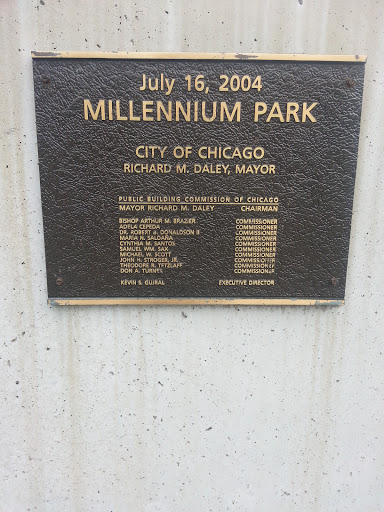 Millenium Park Dedication