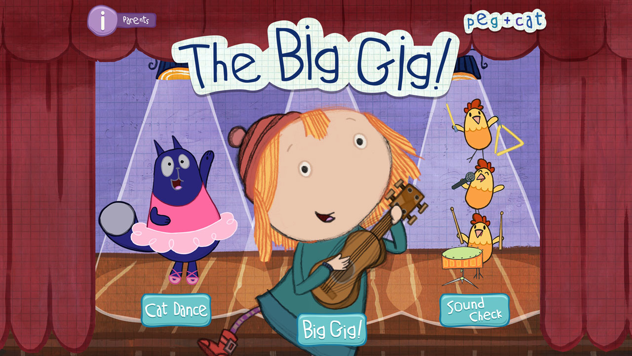 Android application Peg + Cat Big Gig by PBS KIDS screenshort