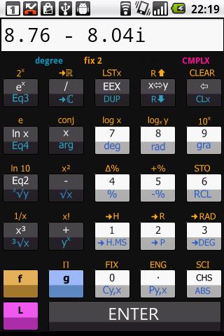 Scientific RPN calculator