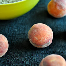 Brown Butter Peach Crumble Bars