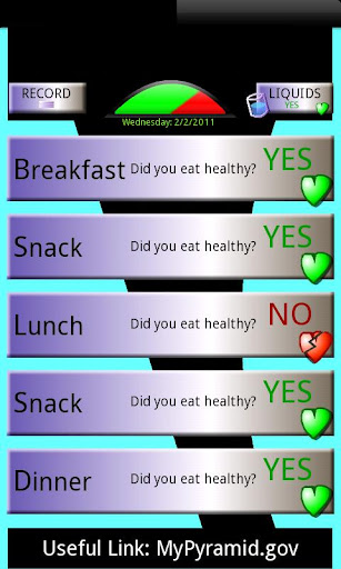 Yes No Diet Tracker FREE