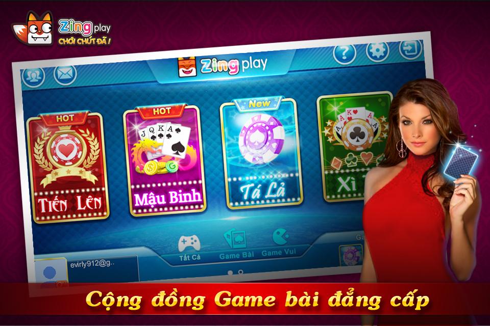 Android application ZingPlay - Game bài - Tien Len - Mậu Binh screenshort
