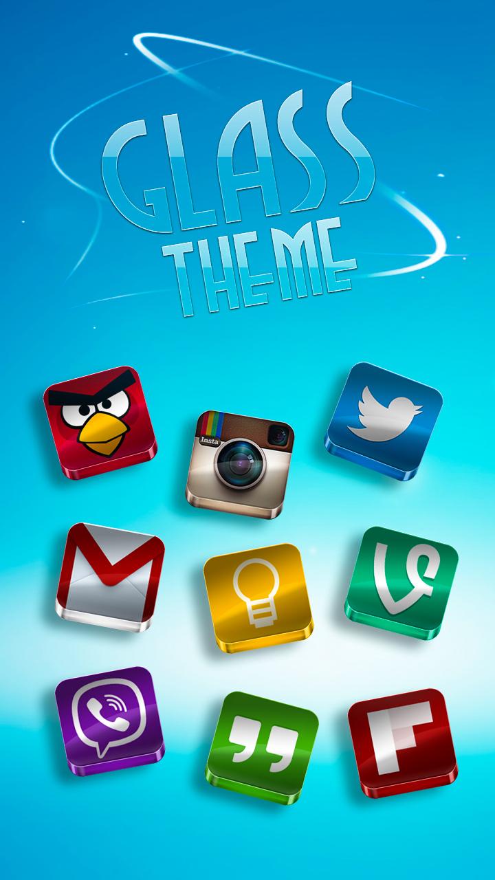 Android application Glass - Icon Pack screenshort
