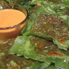 Black Bean and Corn Wontons With 3 Cheese Sweet Pepper Sauce