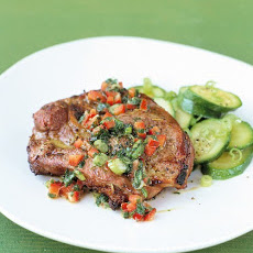 Lamb Chops with Mint-Pepper Sauce