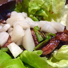Steak Teriyaki with Pickled Pear
