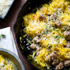 Roasted Spaghetti Squash with Sausage