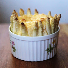 Soufflé Edged with Asparagus
