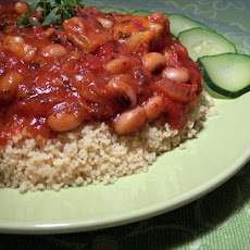 Very Healthy Smoked Mackerel With Tomato and Mixed Beans
