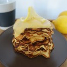 Lemon Oatmeal Pancake with Fresh Lemon Curd