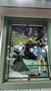 横浜山手・テニス発祥記念館のステンドグラス