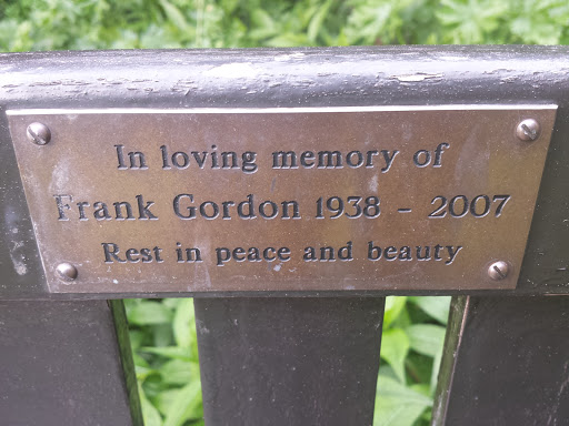Memories Frank Gordon Plaque