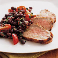 Chipotle-Marinated Pork Tenderloin with Black Bean Salsa