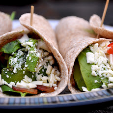 Shannon's Chicken Feta Spinach Tomato Wraps