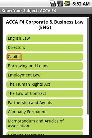 ACCA F4 Corporate Business Law