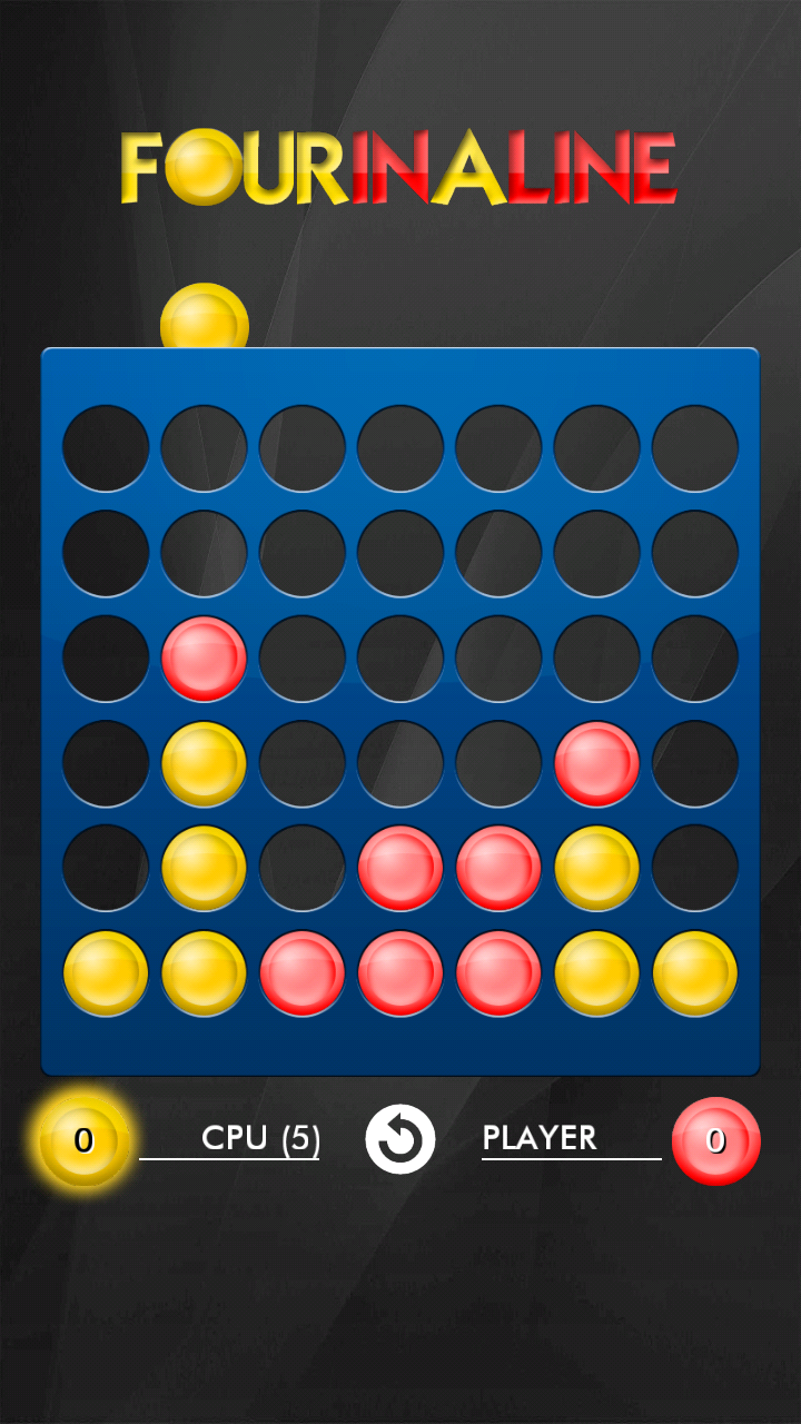 Android application Four In A Line screenshort