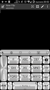 download Theme TouchPal Metallic Silver free