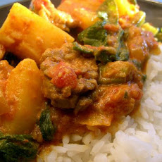Lamb, Potato & Spinach Curry
