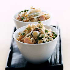 Fried Rice with Canadian Bacon