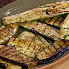 Grilled Mixed Vegetables with Balsamic-Garlic Basting Sauce and Italian Herbs