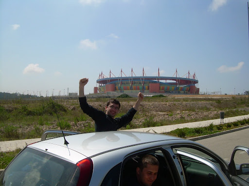 Stadion w Aveiro i polscy fani chuligani