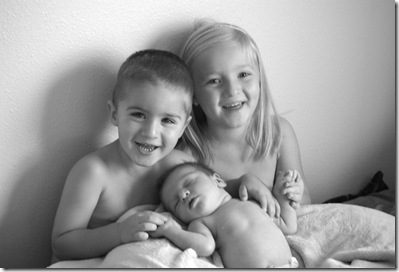 threesome laughing