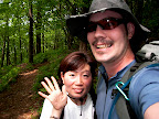 Aya & Jason on the Ashiwadayama trail