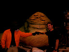 Jason touching Jabba's tummy!