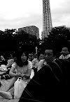 obasan and ojisan at hanabi, what is his expression?