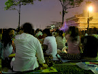 the crowd awaiting hanabi in color