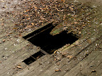Close-up of the trapdoor