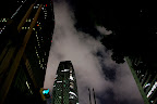Shinjuku's newest skyscraper at night