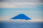 Mt. Fuji as seen from the summit of Akadake in October
