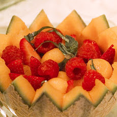 Georges's Melon and Wild Strawberries with Sweet Wine