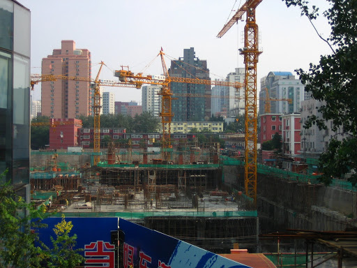 The construction site of the "Artini" development, near the Worker's Stadium in eastern Beijing.